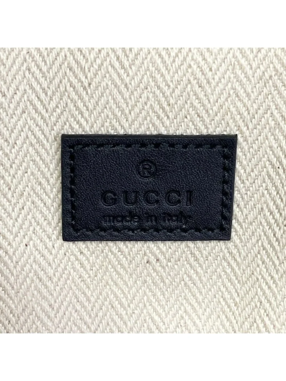 Gucci Backpack GG Plus Supreme Black Dark Gray Leather